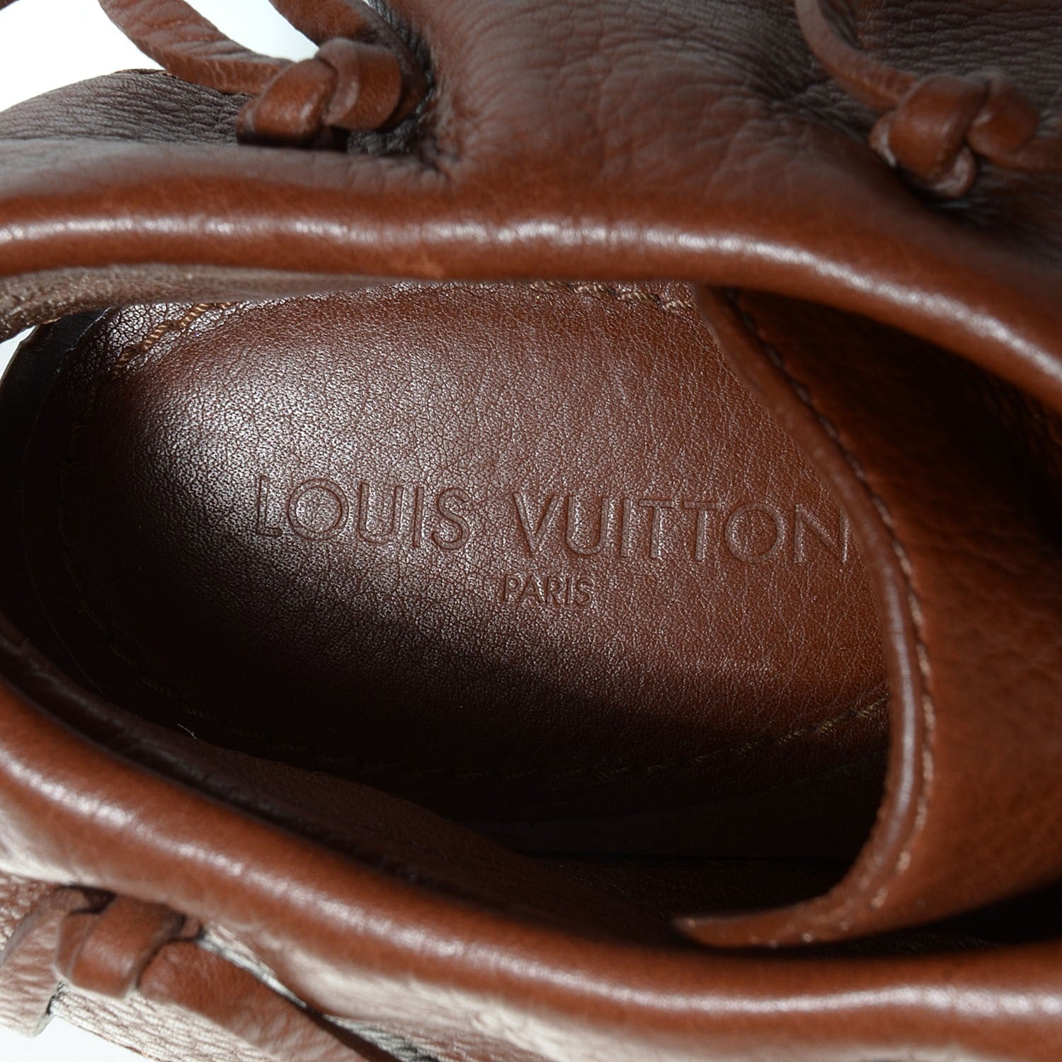 Louis Vuitton Grained Calfskin Rosa Sandals 38 Cacao 8 of 8