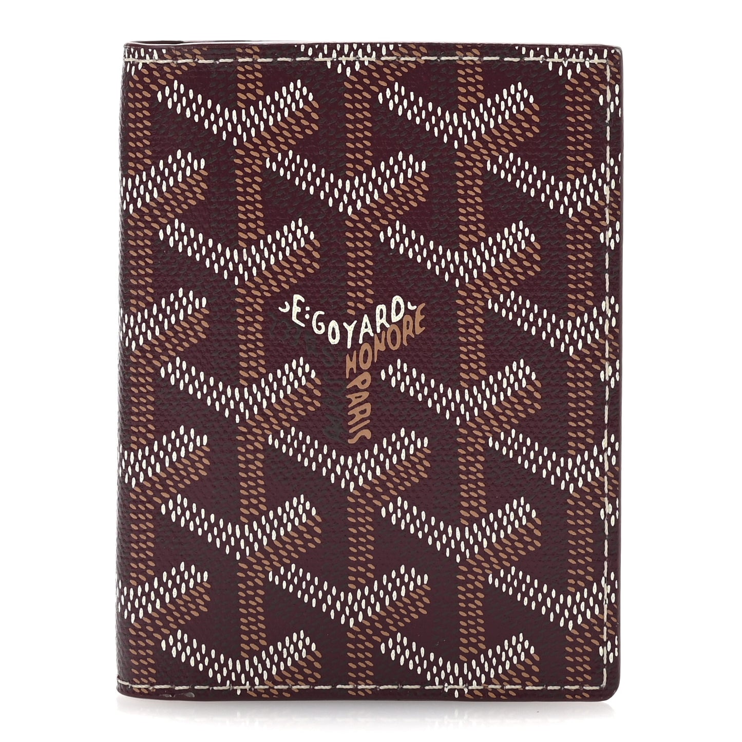 Goyardine Saint Marc Folding Card Case Bordeaux