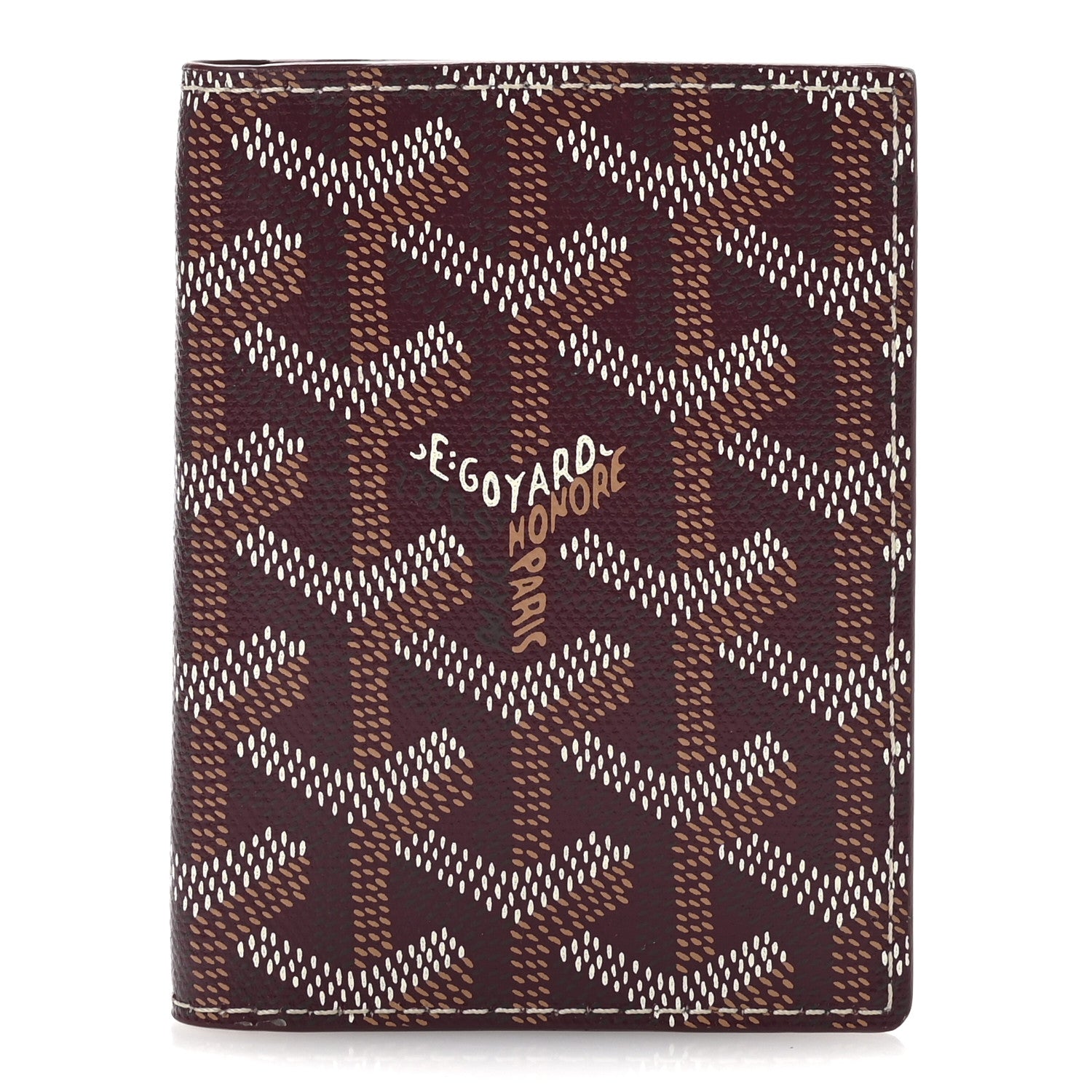 Goyard Goyardine Saint Marc Folding Card Case Bordeaux 1 of 7