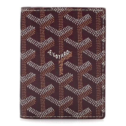 Goyard Goyardine Saint Marc Folding Card Case Bordeaux 1 of 7