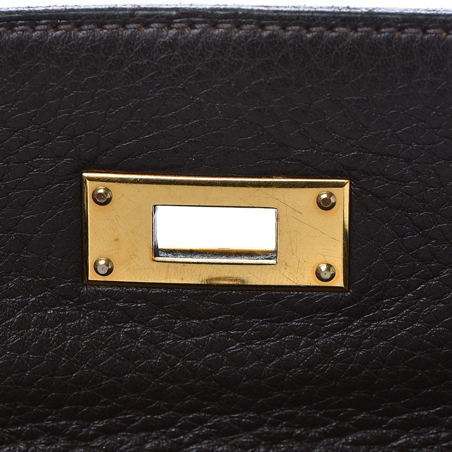 Hermes Taurillon Clemence Kelly Retourne 32 Chocolate 24 of 41