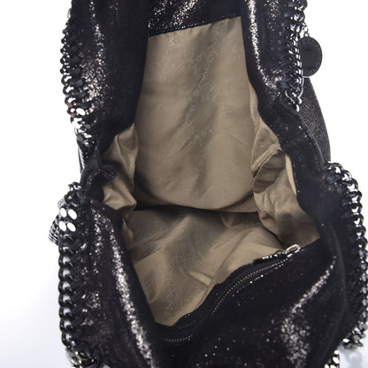 Stella McCartney Metallic Shaggy Deer Small Falabella Tote Black 5 of 11
