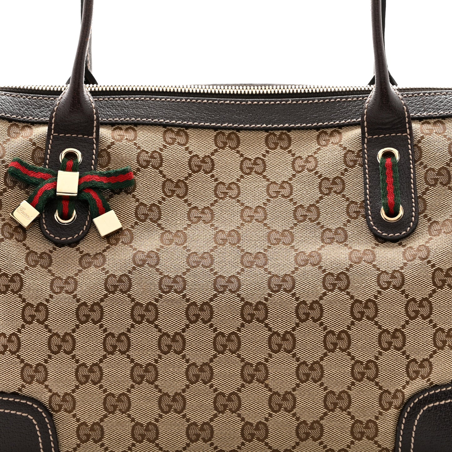 Monogram Medium Princy Tote Dark Brown