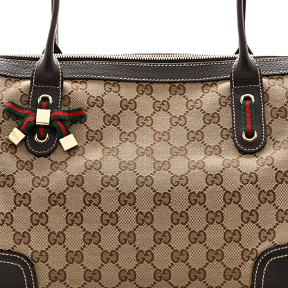 Gucci Monogram Medium Princy Tote Dark Brown 8 of 10