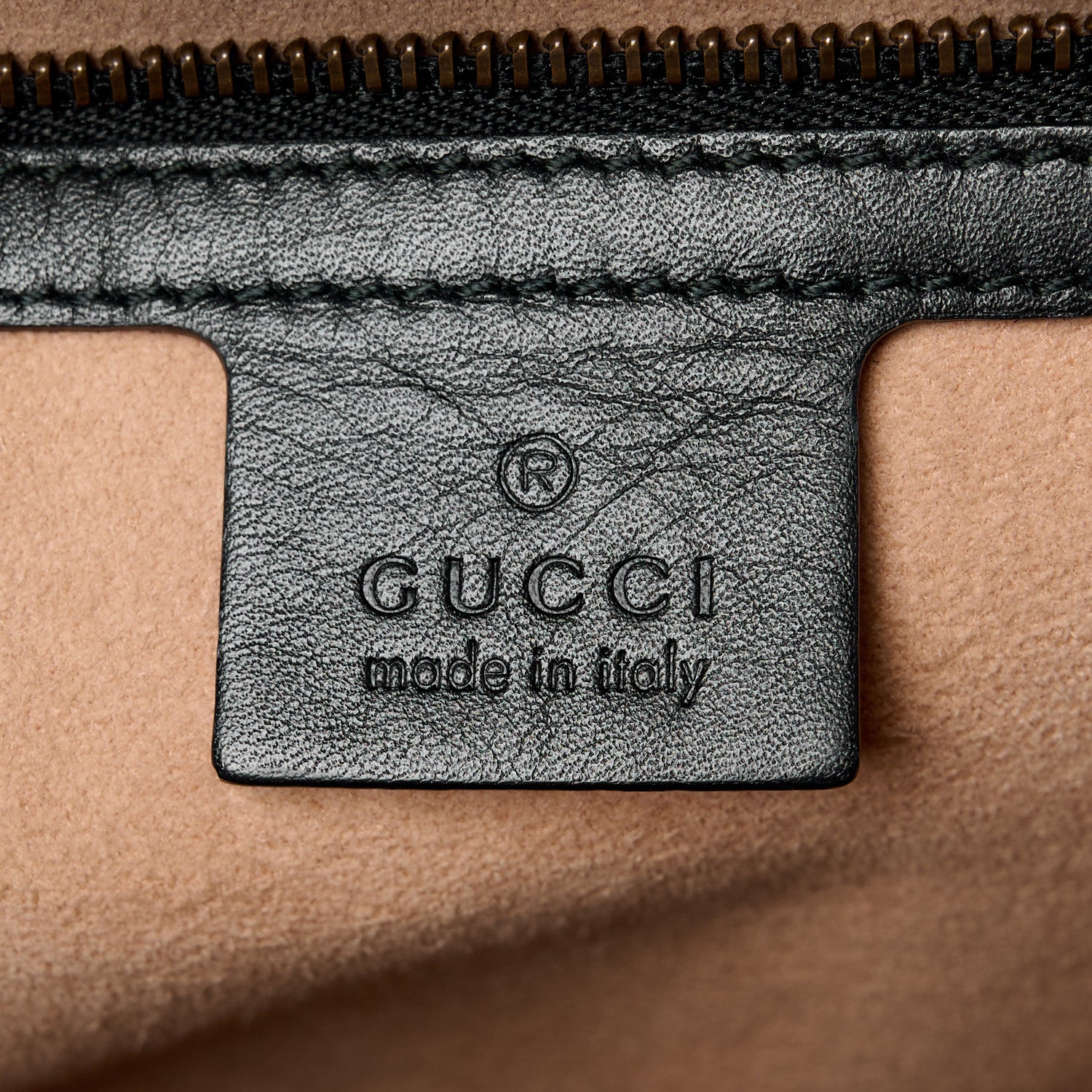 Gucci Calfskin Snakeskin GG Supreme Monogram Medium Osiride Top Handle Bag Black 6 of 15