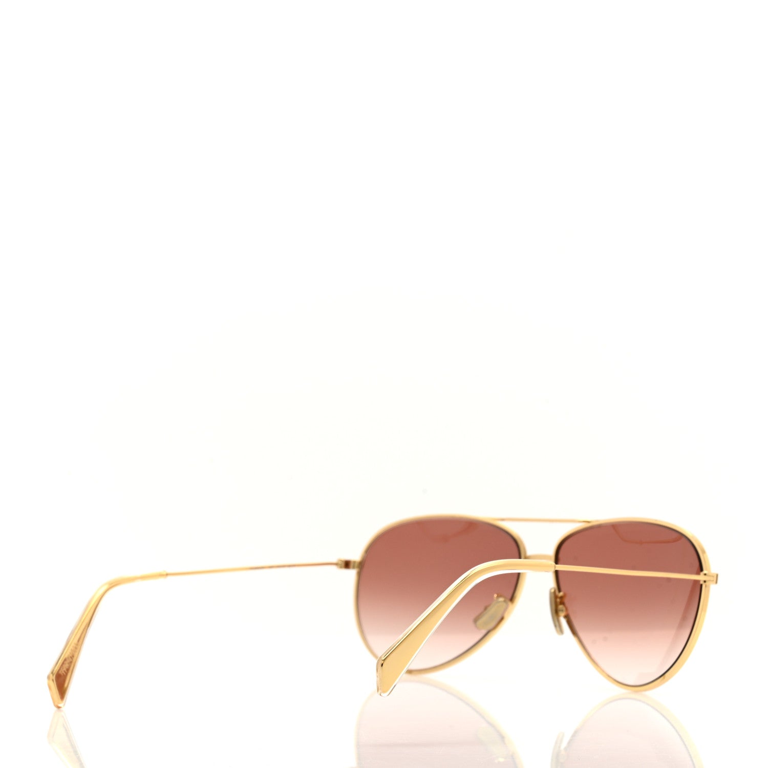 Celine Aviator Sunglasses CL 40062U Gold 4 of 8