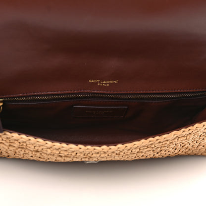 Saint Laurent Raffia Monogram Tassel Kate 99 Dark Nude 5 of 8