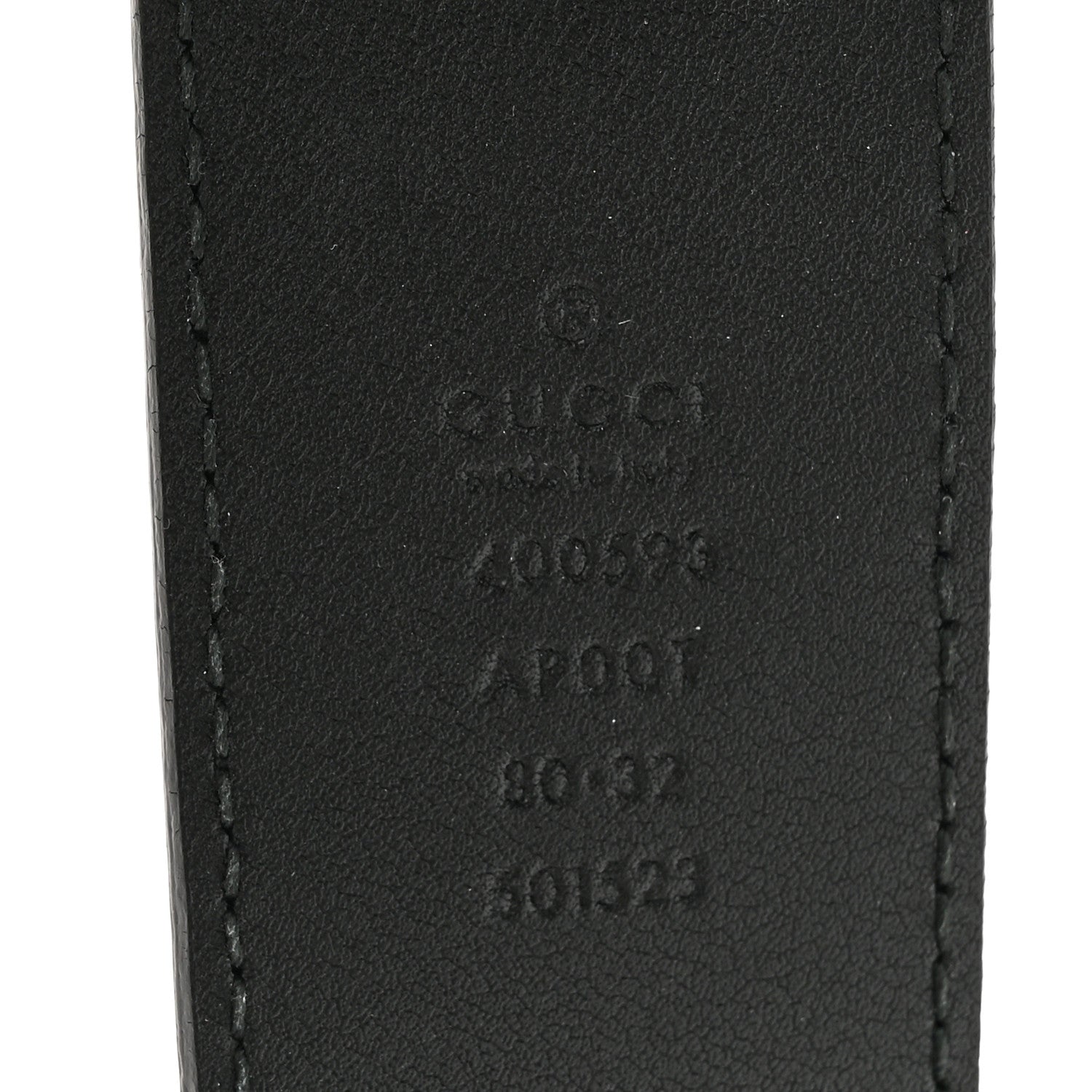 Gucci Calfskin Double G 40mm Belt 80 32 Black 3 of 5