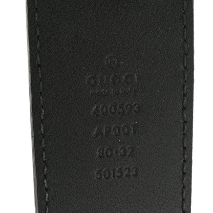 Gucci Calfskin Double G 40mm Belt 80 32 Black 3 of 5
