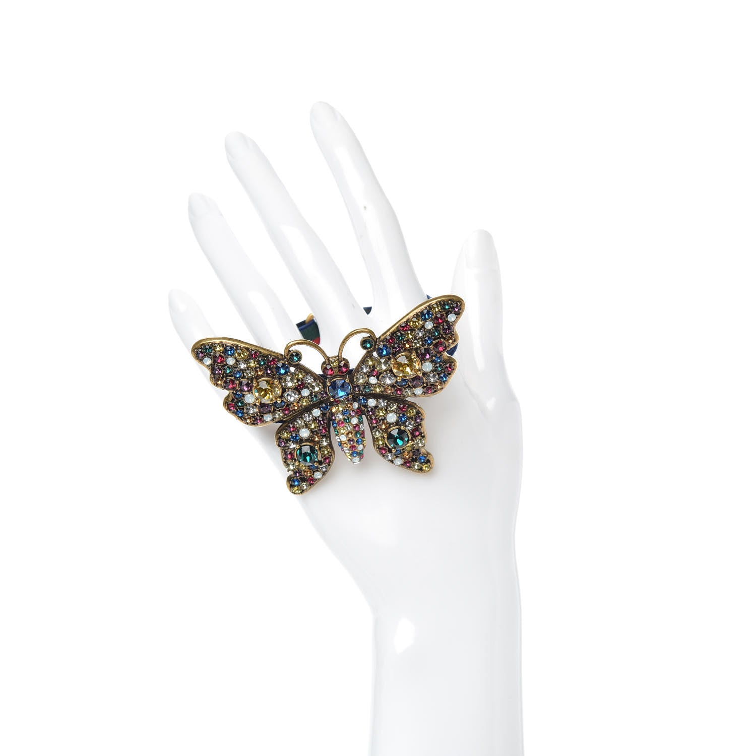 Gucci Web Crystal Butterfly Bracelet Multicolor 2 of 4