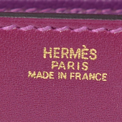 Hermes Tadelakt Medor 23 Clutch Anemone 6 of 9