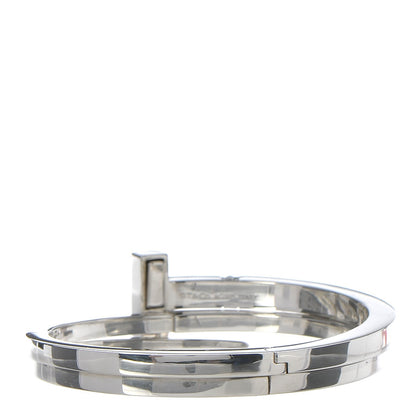Tiffany Sterling Silver Diamond T Square Wrap Bracelet 3 of 5
