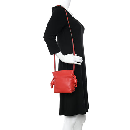 Loewe Calfskin Mini Flamenco Knot Crossbody Bag Scarlet 2 of 10