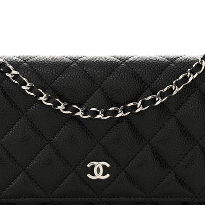 Chanel Caviar Quilted Wallet on Chain WOC Black 9 of 12