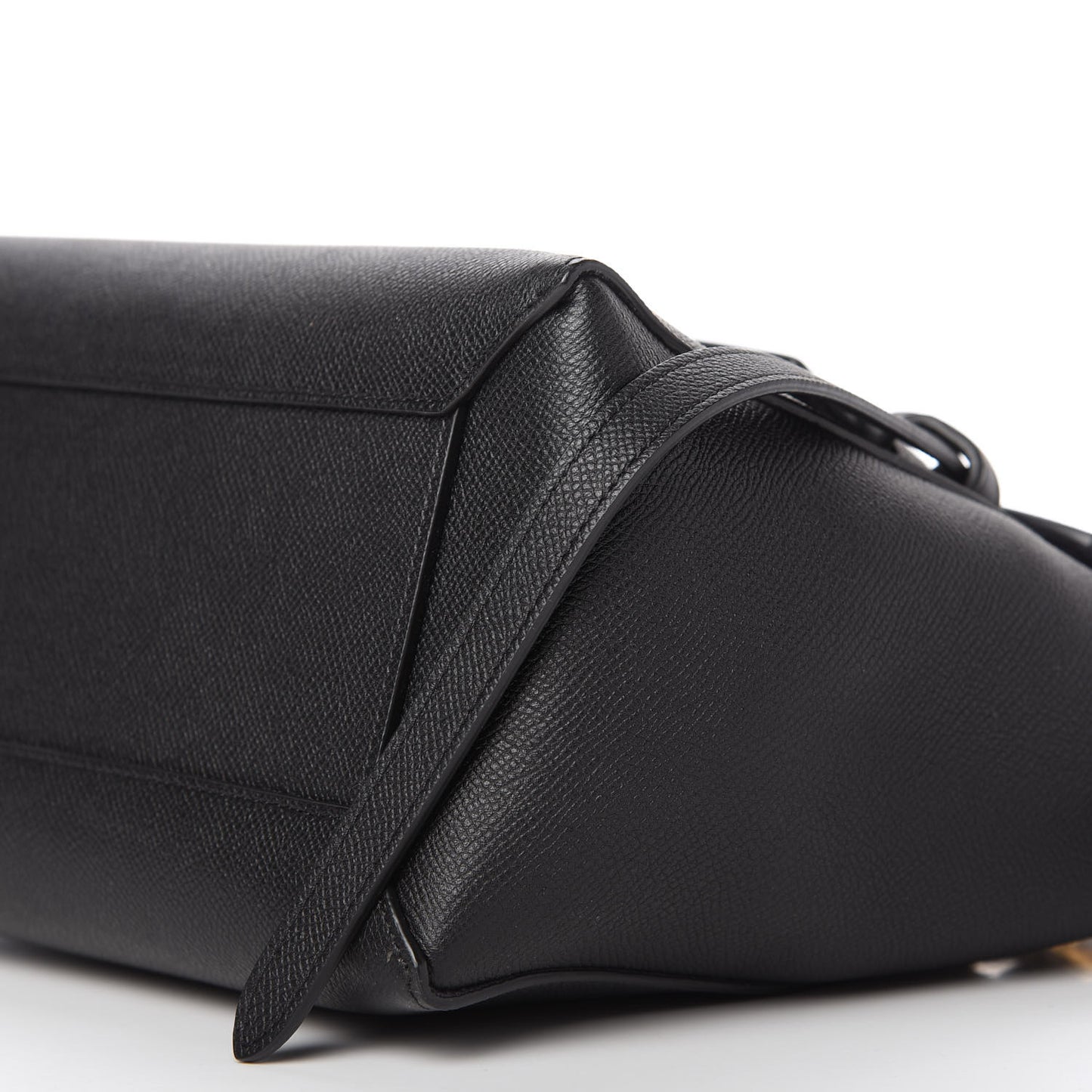 Grained Calfskin Micro Belt Bag Black