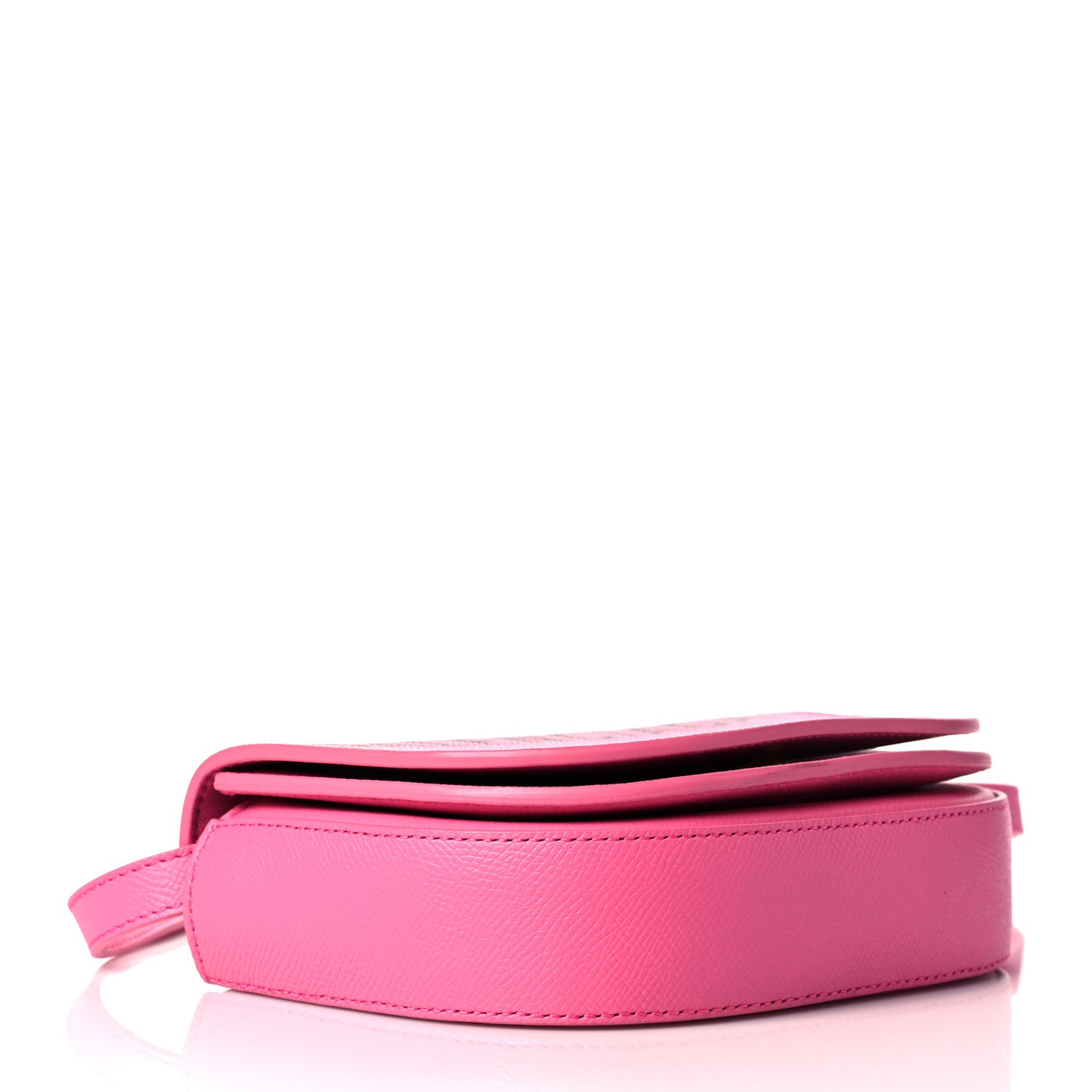 Signature Grained Calfskin Logo Print Ville Day Bag XS Rose Bubblegum Black