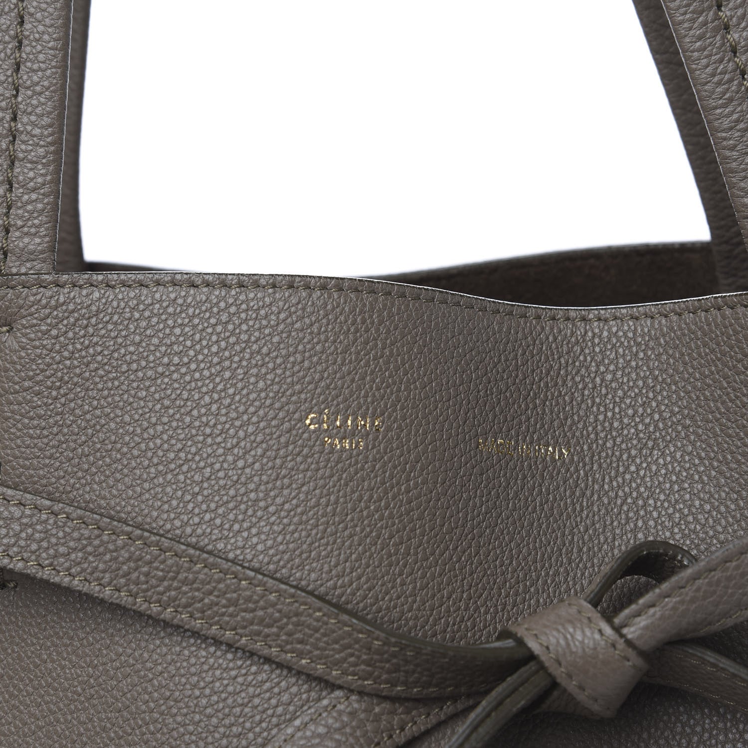 Celine Soft Grained Calfskin Small Belt Cabas Phantom Taupe 11 of 11