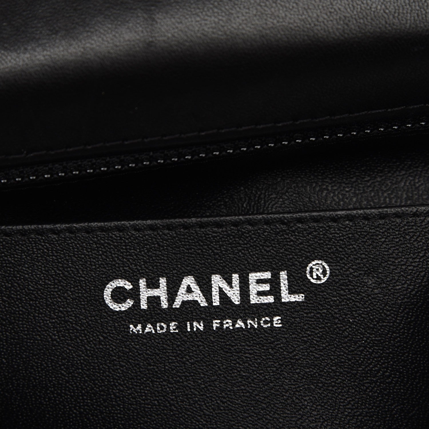 Chanel Lambskin Chevron Quilted Mini Square Flap So Black 6 of 7