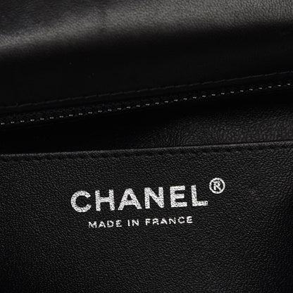 Chanel Lambskin Chevron Quilted Mini Square Flap So Black 6 of 7