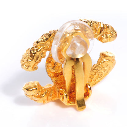 Chanel CC Clip On Earrings Gold 4 of 5