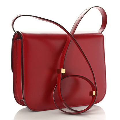 Celine Box Calfskin Medium Classic Box Flap Bag Red 2 of 10