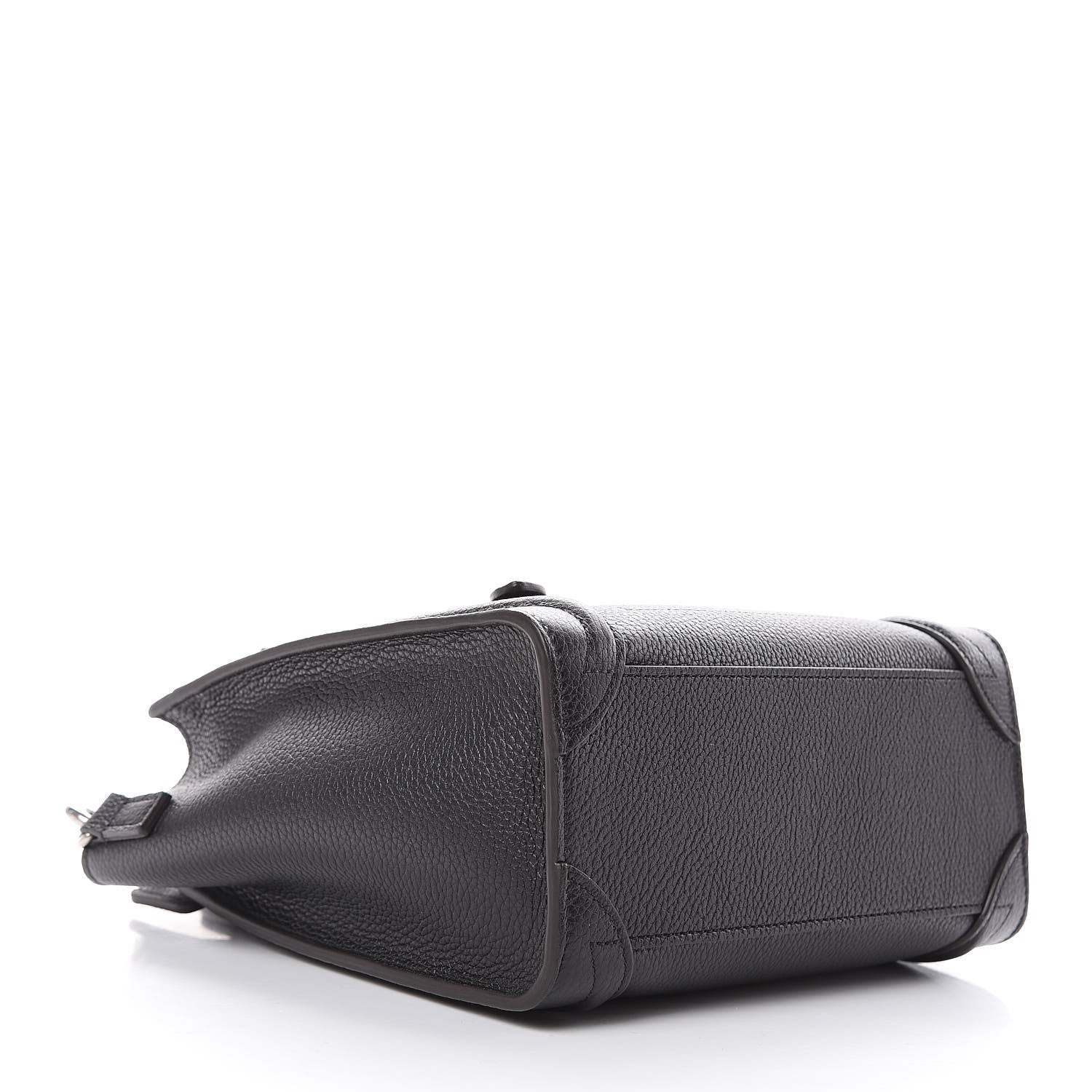 Celine Drummed Calfskin Nano Luggage Black 4 of 10
