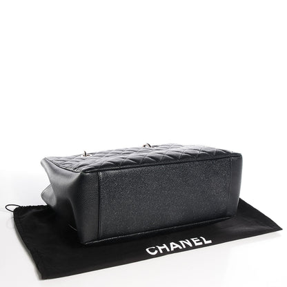 Chanel Caviar Grand Shopping Tote GST Black 4 of 7
