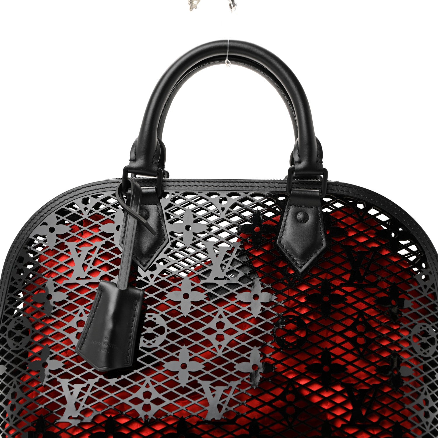 Louis Vuitton Patent Calfskin Laced Monogram Alma PM Black 18 of 27