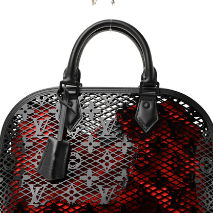 Louis Vuitton Patent Calfskin Laced Monogram Alma PM Black 18 of 27
