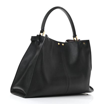 Fendi Vitello Seta Century Large Peekaboo X-Lite Black Fragola 3 of 11