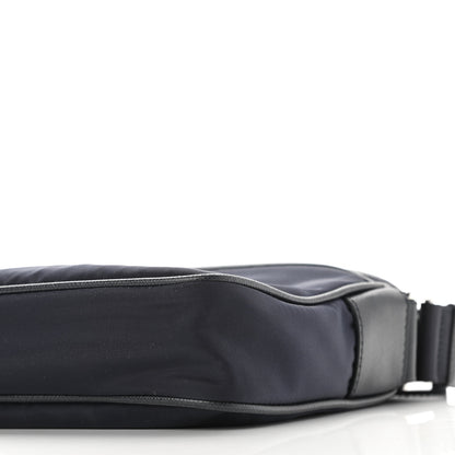 Prada Tessuto Nylon Saffiano Messenger Bag Baltico 15 of 16