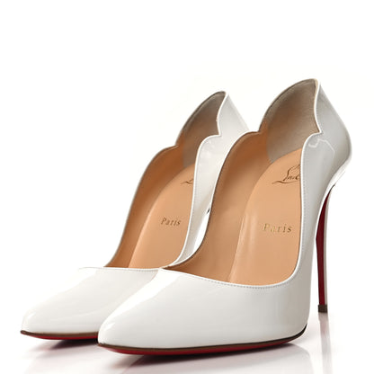 Christian Louboutin Patent Hot Chick 100 Pumps 38.5 White 3 of 8