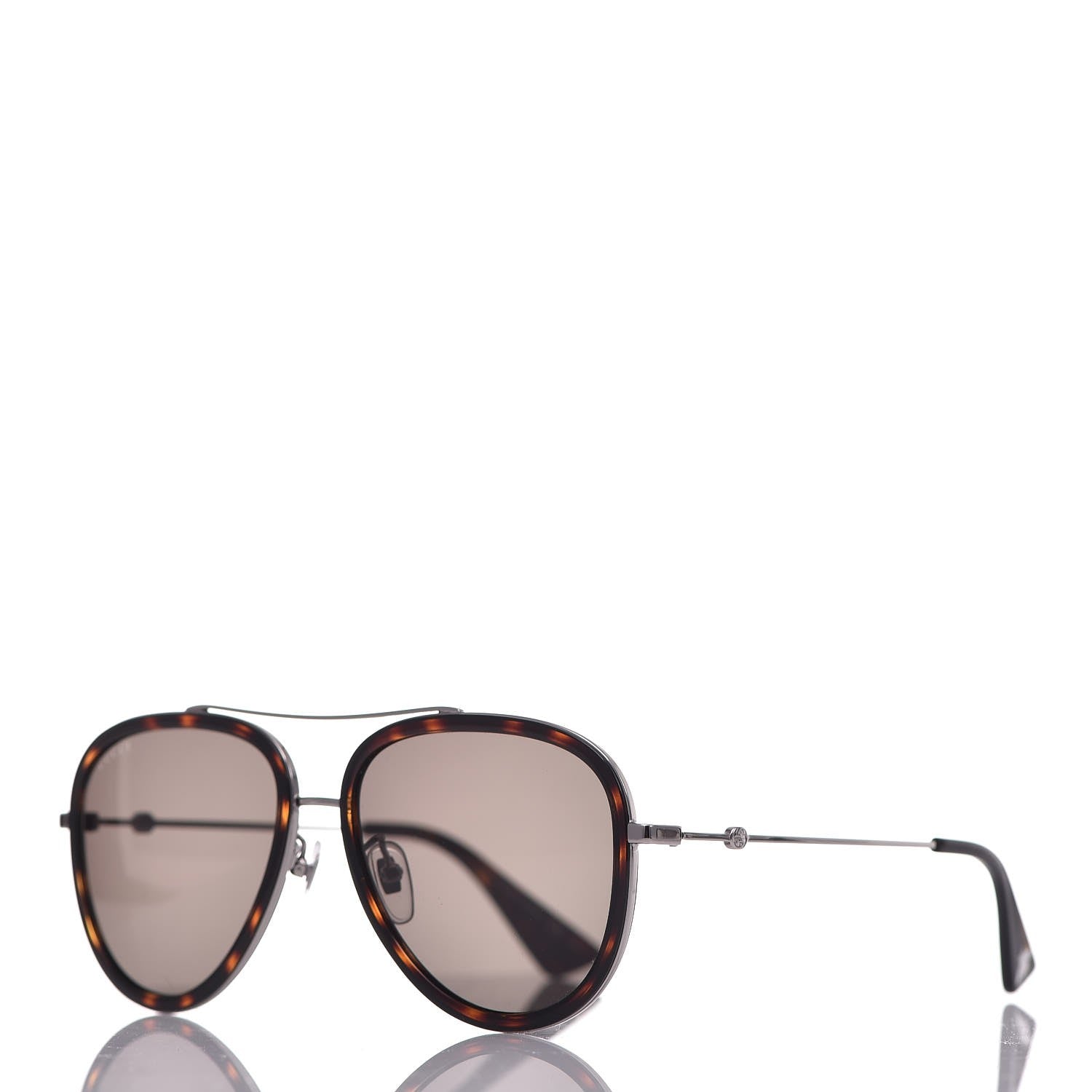 Gucci Aviator Sunglasses GG0062S Tortoise 1 of 8