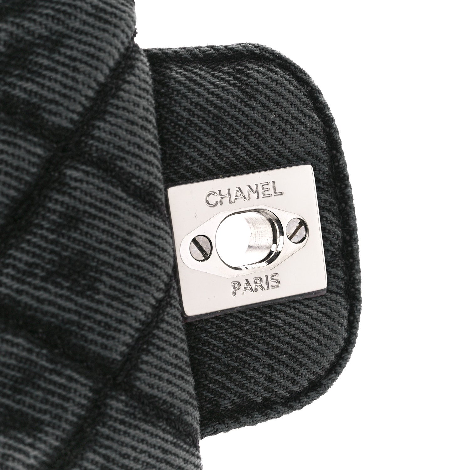 Chanel Washed Denim Quilted Small Denimpression Flap Grey Black 6 of 11