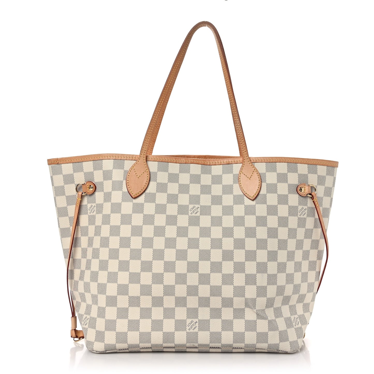 Damier Azur Neo Neverfull MM Rose Ballerine