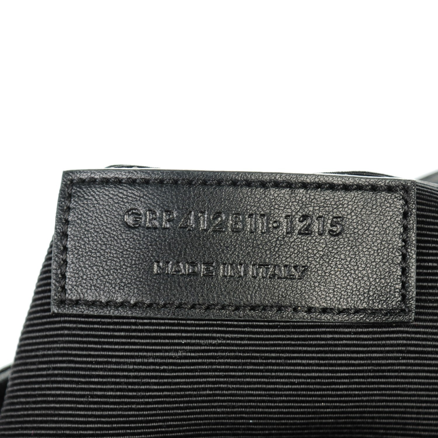 Saint Laurent Sheepskin Matelasse Chevron Small Monogram Shopping Bag Black 7 of 7