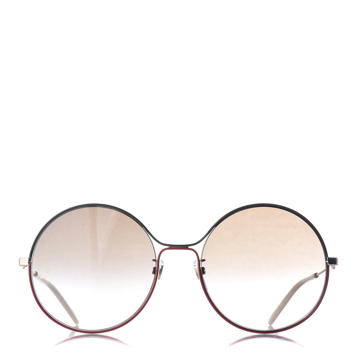 Round Sunglasses GG0395S Red Green