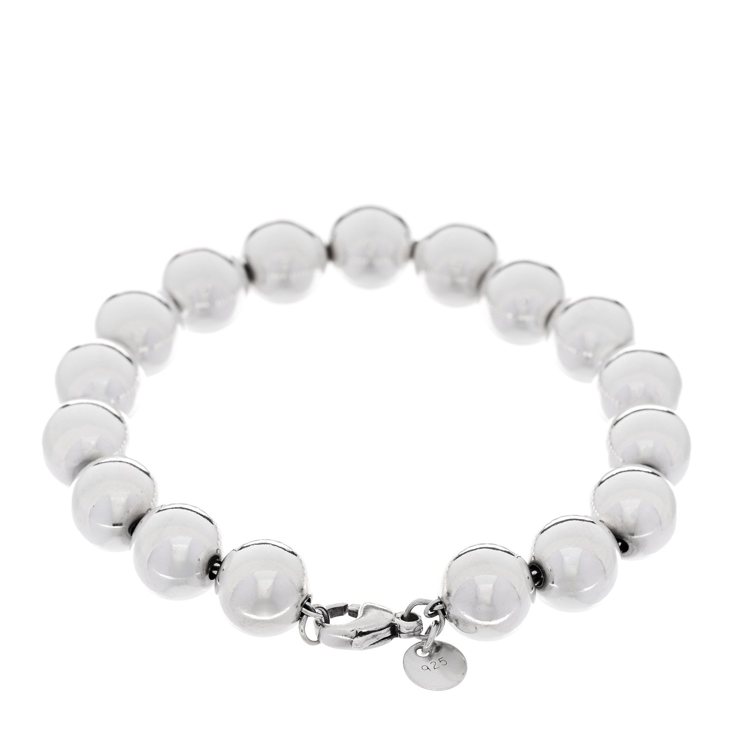 Tiffany Sterling Silver 10mm HardWear Ball Bracelet 2 of 4