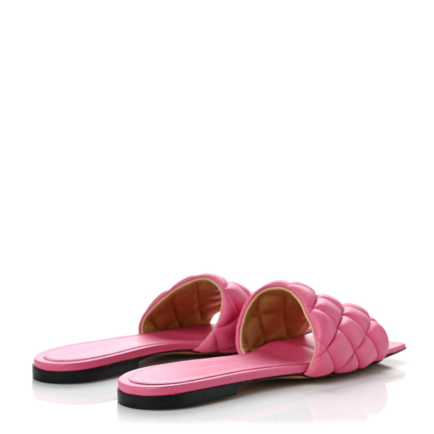 Nappa Matelasse Padded Flat Sandals 40 Azalea