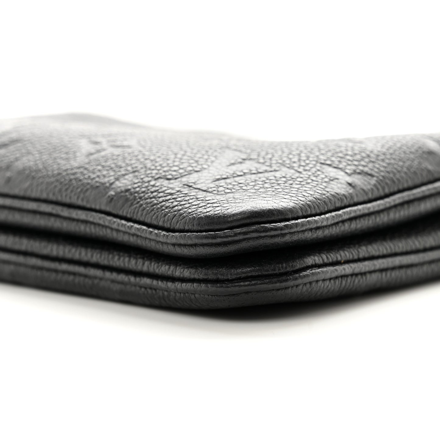 LOUIS VUITTON Empreinte Double Zip Pochette Black