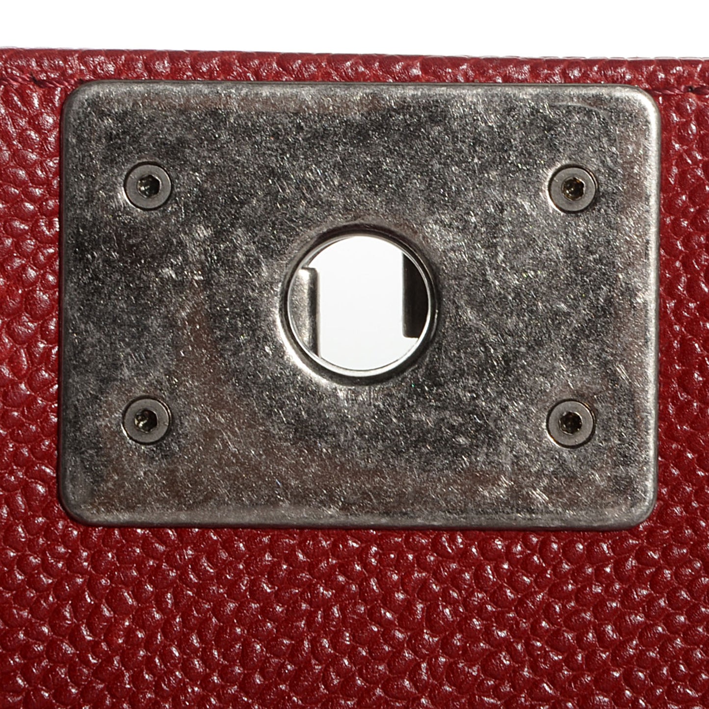Caviar Quilted New Medium Boy Flap Dark Red