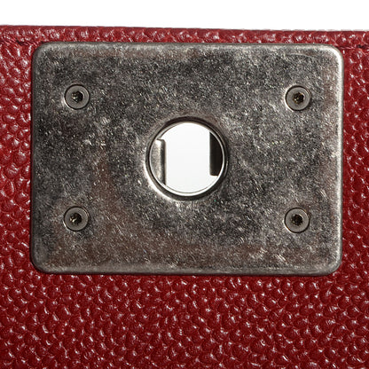 Chanel Caviar Quilted New Medium Boy Flap Dark Red 8 of 9