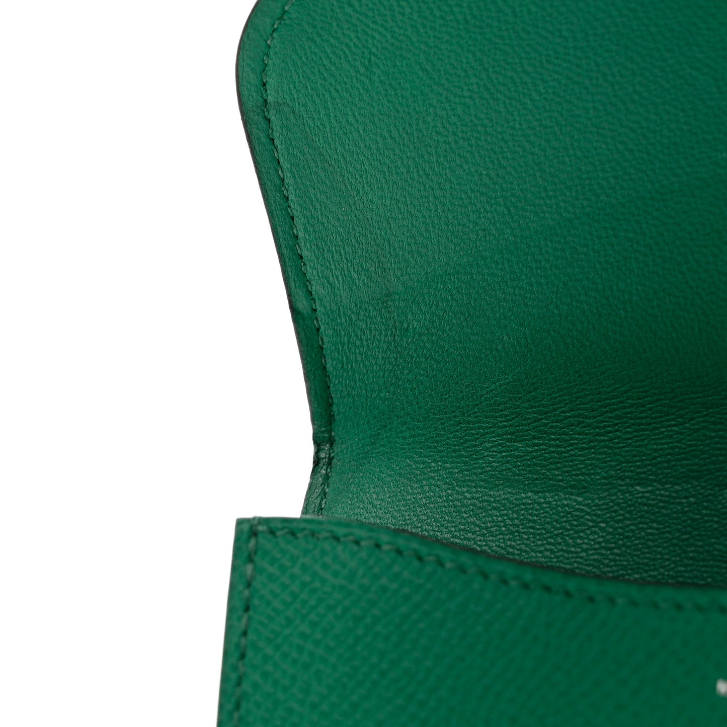 Epsom Enamel Constance Slim Wallet Vert Jade Bleu Brume