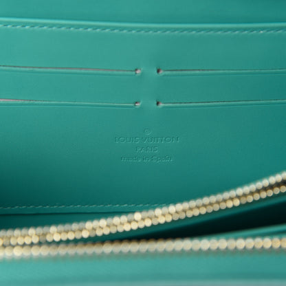 Louis Vuitton Vernis Zippy Wallet Blue Lagoon 8 of 9