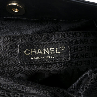 Chanel Lambskin Coco Ball Fold Over Bag Black 6 of 11