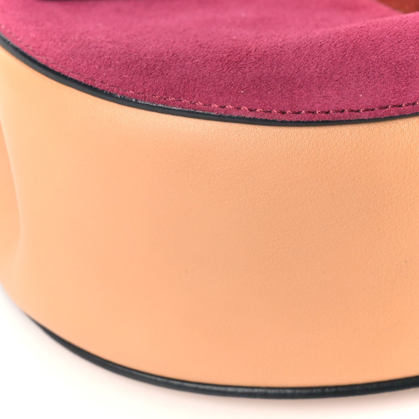 Suede Smooth Calfskin Drew Shoulder Bag Misty Beige