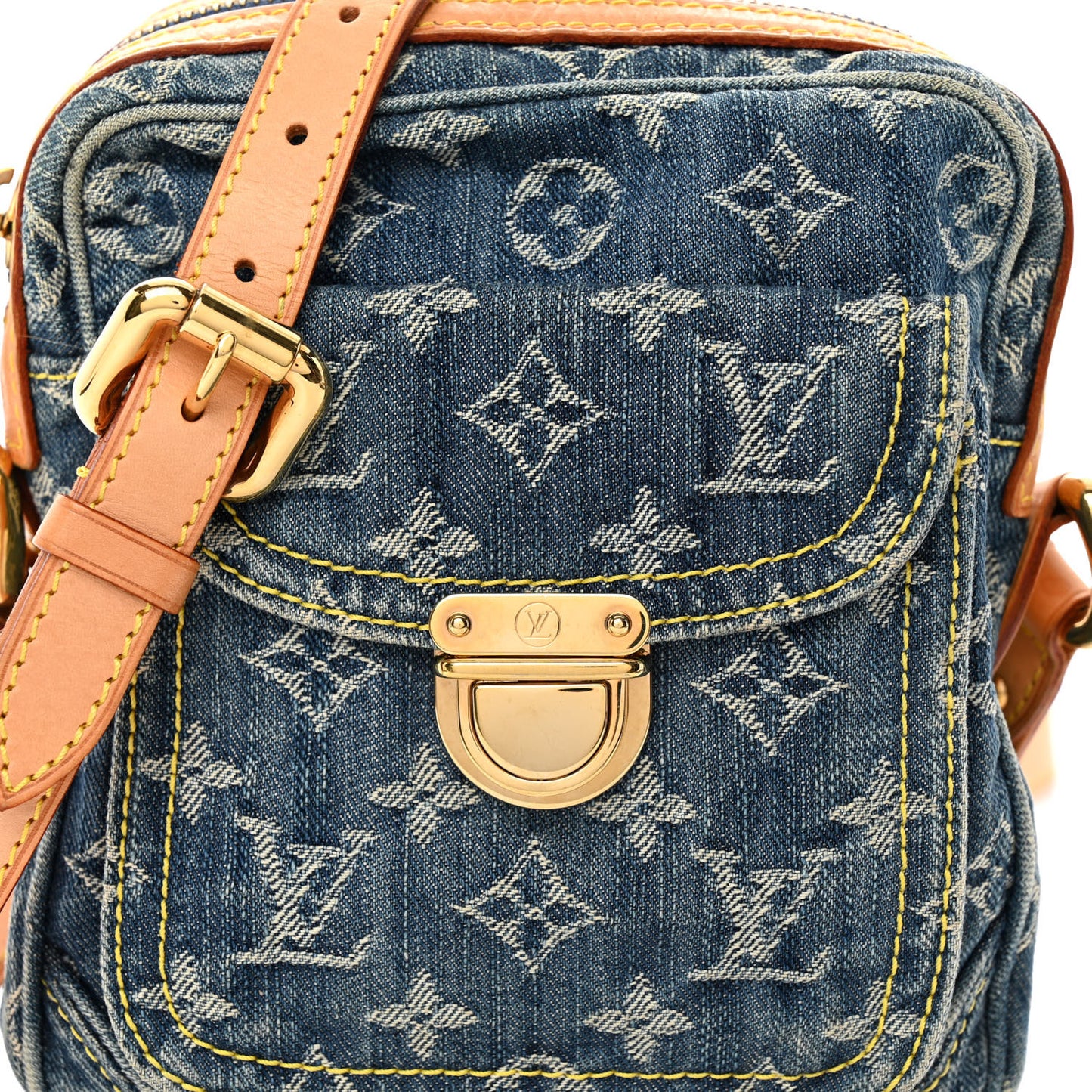 Denim Camera Bag Blue