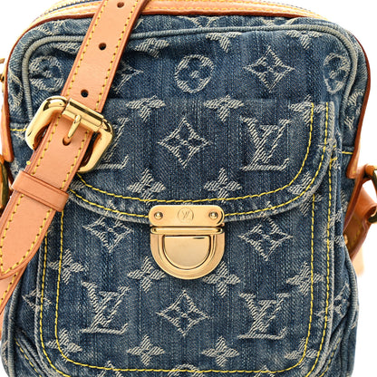 Louis Vuitton Denim Camera Bag Blue 6 of 10