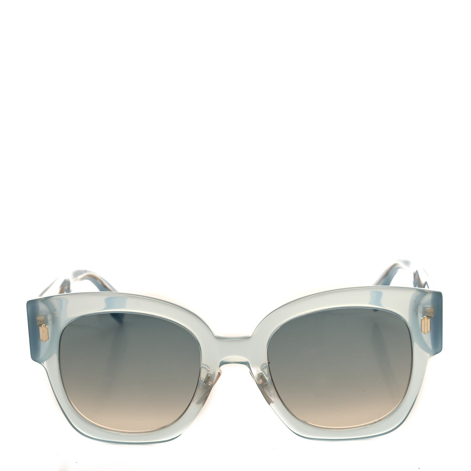 Fendi Acetate Fendi Square Sunglasses FF 0458/G/S Light Blue 2 of 7