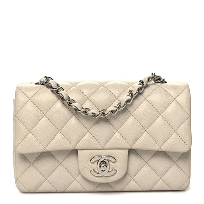Chanel Caviar Quilted Mini Rectangular Flap Ivory 1 of 11